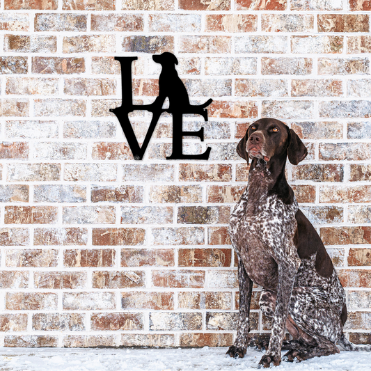 Love Dog Metal Sign, Dog sign, Pet Wall Decor, Dog Lover, Dog Love Sign, Dog Wall Decor, Pet Owner Gift, Dog Mom, Metal Sign, Dog Metal Sign