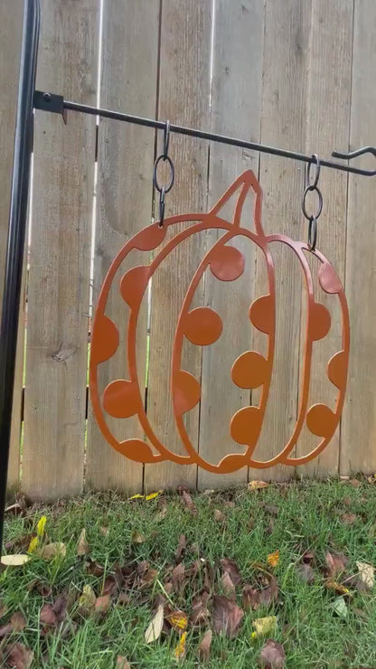 Fall Decor, Fall Metal Garden Flag, Fall Garden Flag, Garden Flag, Fall Outdoor Decor, Pumpkin Sign, Fall Porch Sign, Metal Sign, Yard Art