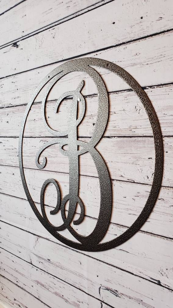 Metal Initial Garden Flag, Metal Garden Flag, Monogram Garden Flag, Monogram Metal Sign, Outdoor Sign, Custom Garden Flag, Personalized