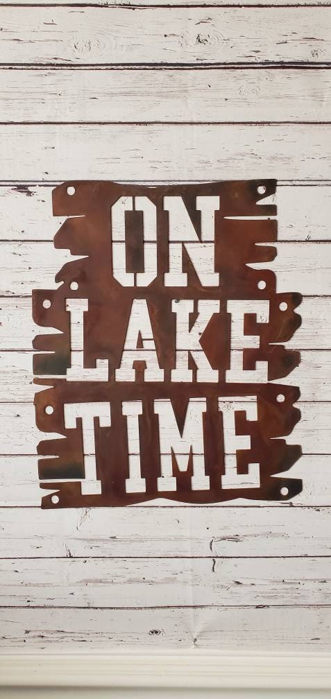 Lake House Decor, Lake Decor, Lake House Wall Decor, Metal Signs, Lake Signs