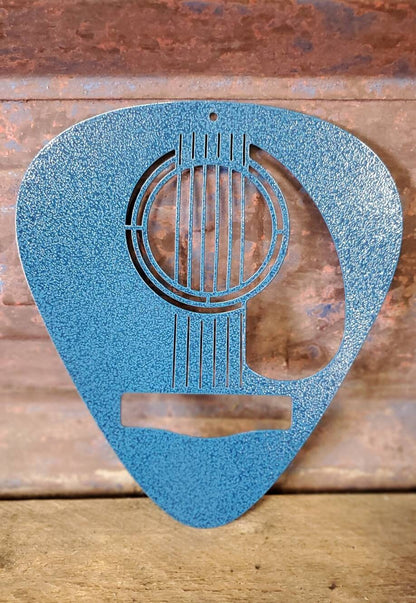 Acoustic Guitar Pick Metal Sign, Acoustic Guitar Pick, Musician Gift, Game Room Decor, Man Cave Decor, Guitar Themed Decor, Music Room Decor