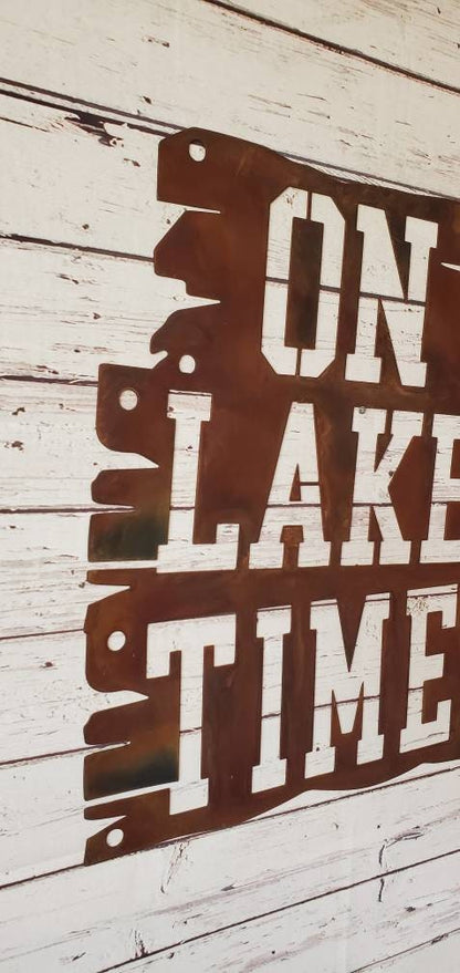 Lake House Decor, Lake Decor, Lake House Wall Decor, Metal Signs, Lake Signs