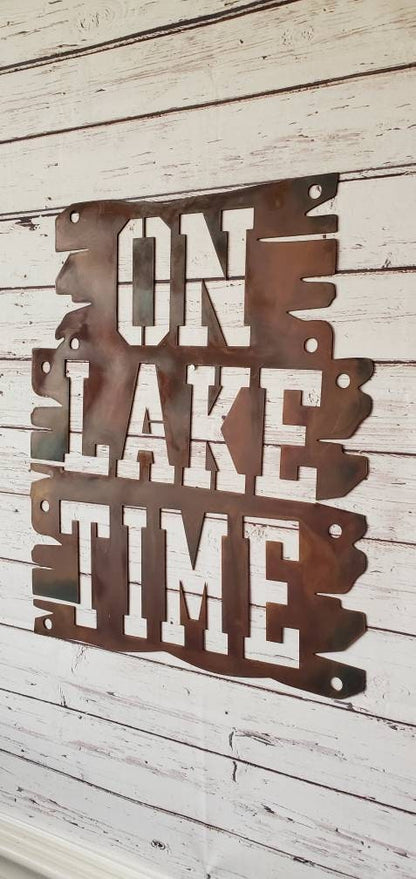 Lake House Decor, Lake Decor, Lake House Wall Decor, Metal Signs, Lake Signs