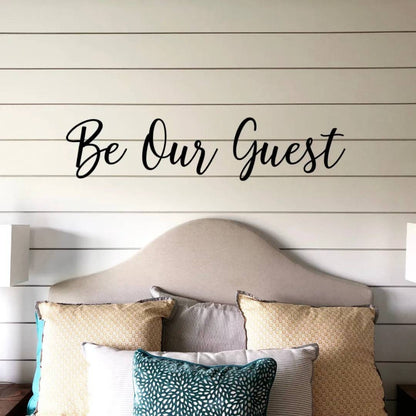 Be Our Guest Metal Wall Decor, Be Our Guest Sign, Entryway Decor, Guest Bedroom Sign, Guest Sign, Wedding Decor, Metal Words, Metal Sign