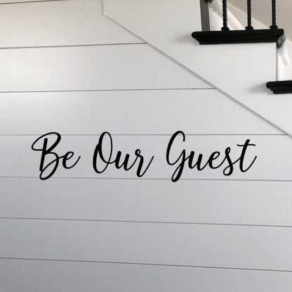 Be Our Guest Metal Wall Decor, Be Our Guest Sign, Entryway Decor, Guest Bedroom Sign, Guest Sign, Wedding Decor, Metal Words, Metal Sign