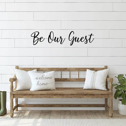 Be Our Guest Metal Wall Decor, Be Our Guest Sign, Entryway Decor, Guest Bedroom Sign, Guest Sign, Wedding Decor, Metal Words, Metal Sign