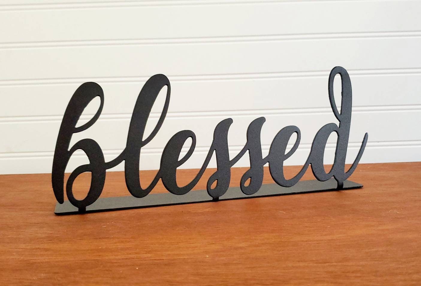 Blessed Metal Decor, Blessed Metal Table Decor, Blessed Sign, Table Top Decor, Family Sign, Entryway Decor, Living Room Decor, Gift