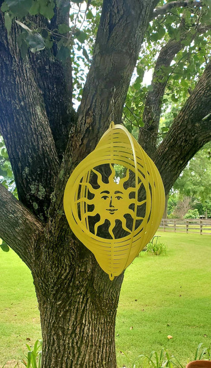 Sun Metal Wind Spinner, Metal Sun Art, Metal Sun Decor, Wind Spinner, Outdoor Decor, Metal Yard Art, Yard Art, Metal Sign, Sun Art, Outdoor