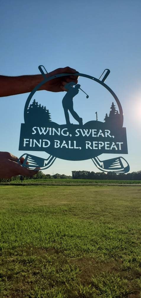 Personalized Golf Metal Sign 