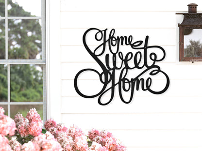 Home Sweet Home Sign, Metal Home Sign, Metal Sign, Metal Words, Home Decor, Home Sign, Entryway Sign, Welcome Sign, Sign for home, Gift