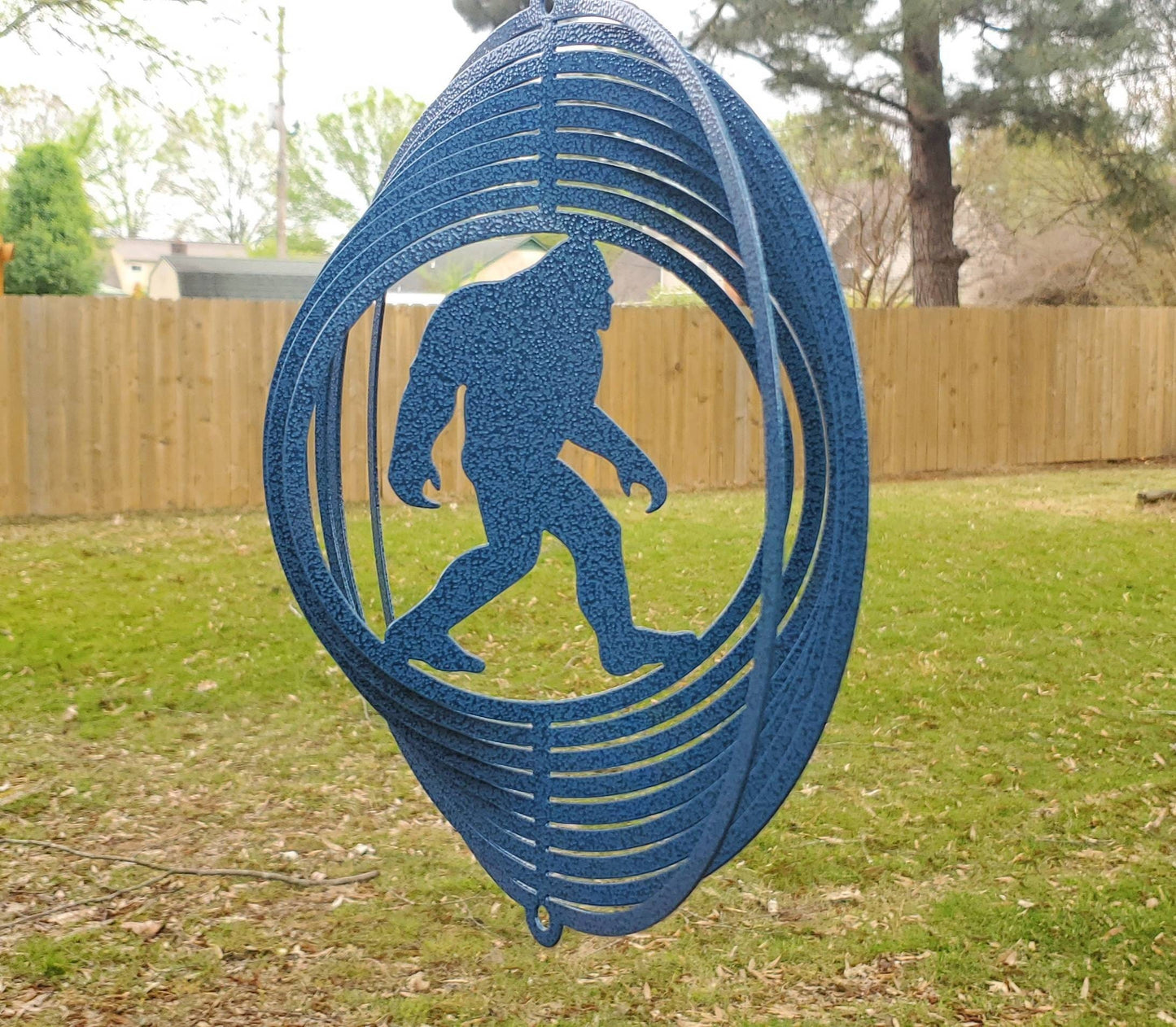 Bigfoot Metal Wind Spinner, Bigfoot Wind Spinner, Bigfoot Metal Sign, Wind Spinner, Yeti Sign, Yard Art, Metal Yard Art, Outdoor Art