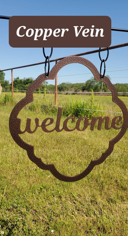 Welcome Garden Flag, Garden Flag, Metal Garden Flag, Garden Art, Metal Sign, Metal Words, Yard Art, New Home Gift, Gift, Welcome Sign