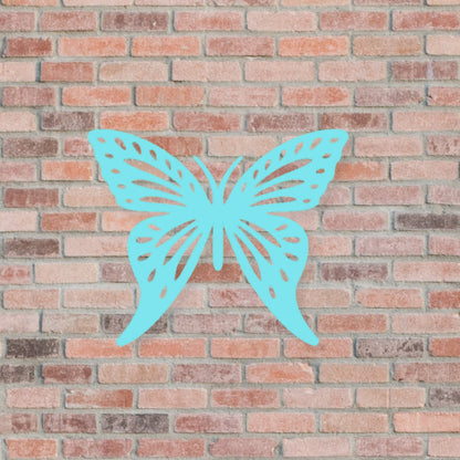 Butterfly Metal Sign, Butterfly Wall Art, Porch Sign, Butterfly Garden Art, Metal Yard Art, Outdoor Metal Sign, Gifts for her, Garden Gift