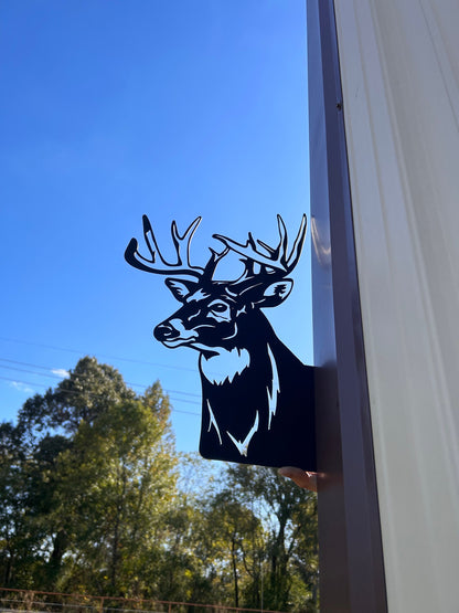 Peeping Deer Metal Sign, Peek-A-Boo Deer Sign, Deer Hunter Gift, Hunting Camp, Gifts for him, Deer Camp Sign, Metal Sign, Garden Decor, Gift