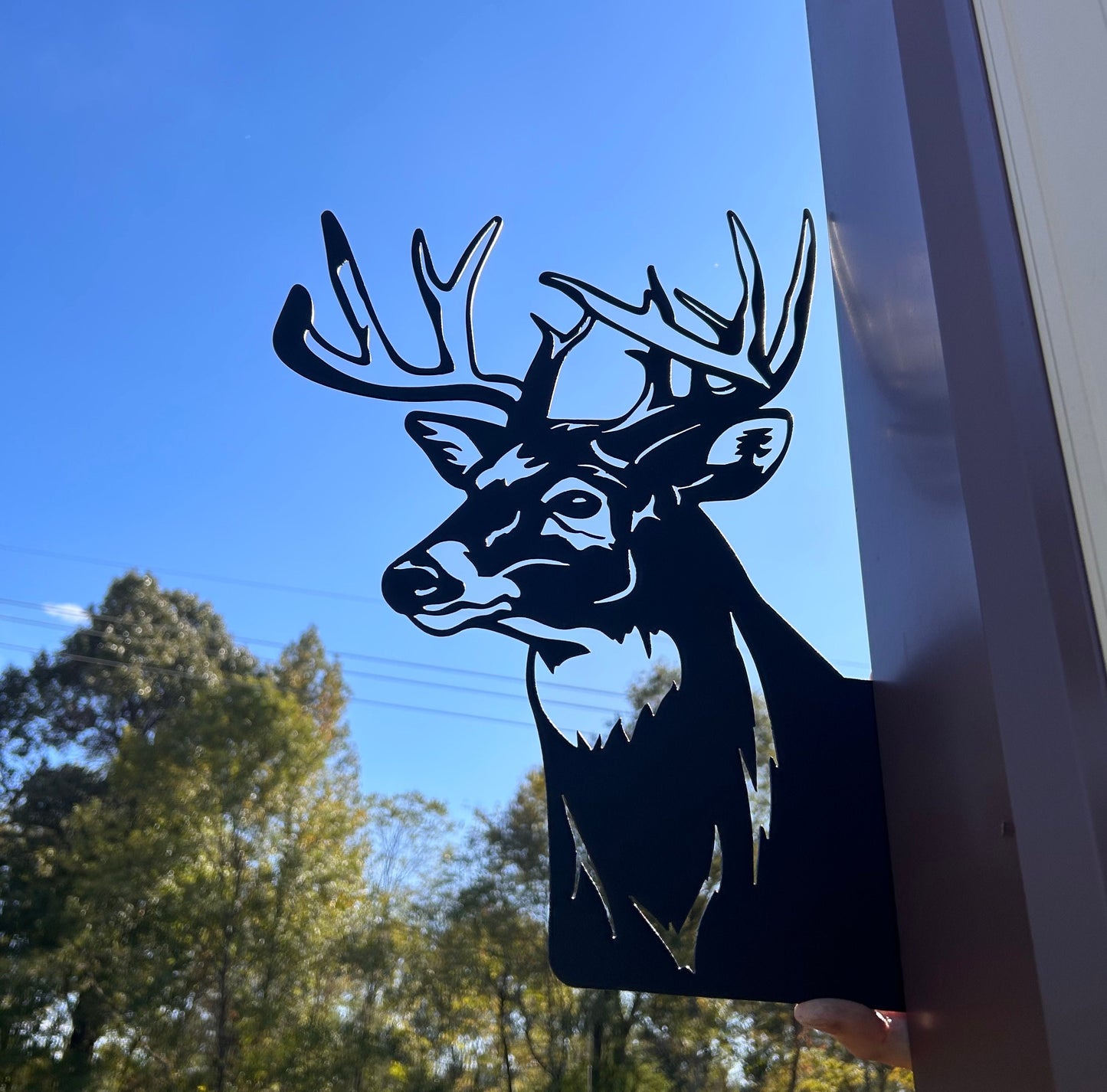 Peeping Deer Metal Sign, Peek-A-Boo Deer Sign, Deer Hunter Gift, Hunting Camp, Gifts for him, Deer Camp Sign, Metal Sign, Garden Decor, Gift