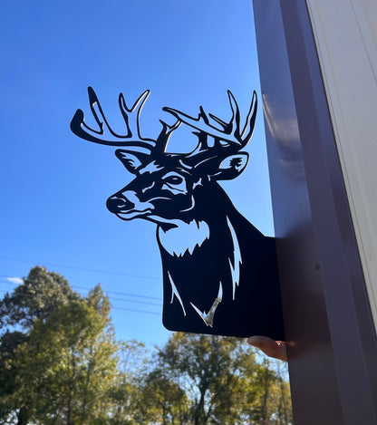 Peeping Deer Metal Sign, Peek-A-Boo Deer Sign, Deer Hunter Gift, Hunting Camp, Gifts for him, Deer Camp Sign, Metal Sign, Garden Decor, Gift