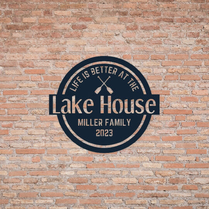 Personalized Lake House Sign, Metal Lake Sign, Lake House Sign, Custom Metal Sign, Metal Sign, Lake House Decor, Custom Gift, Outdoor Sign