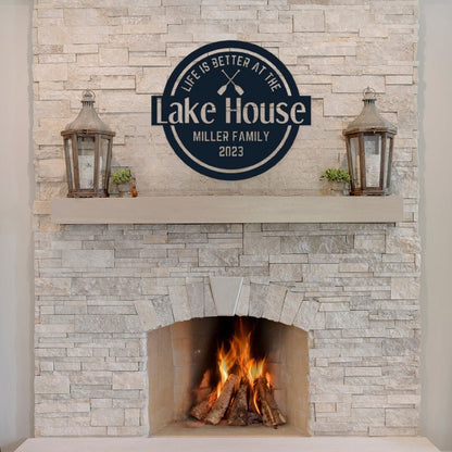 Personalized Lake House Sign, Metal Lake Sign, Lake House Sign, Custom Metal Sign, Metal Sign, Lake House Decor, Custom Gift, Outdoor Sign